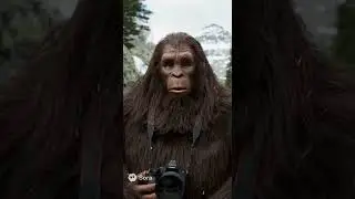 Bigfoot Saw Me Nobody Believes Him | I promoted #Sora Created #wildlife #nature #animals #bigfoot
