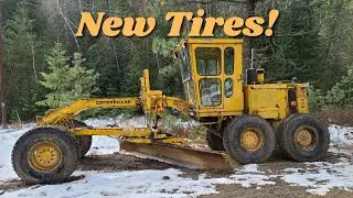 New Tires For Caterpillar Motor Grader