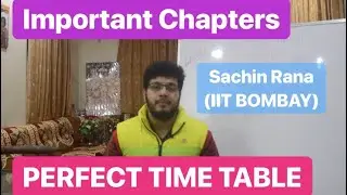 Tips for JEE Main 2020 | TIME TABLE | Important Chapters | Motivation