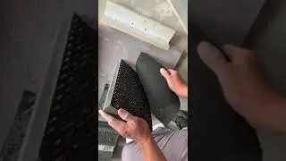 Production of decorative concrete panels that allow light to pass through