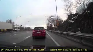Sokean kulman tarkistus? No blind spot check