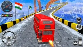Impossible Double Decker Bus Stunt - Sky Bus Mega Ramp Drive - Android Gameplay 
