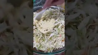 The Easiest Homemade Coleslaw Recipe You Can Make In Less Than 3 Minutes 😱  #homemade