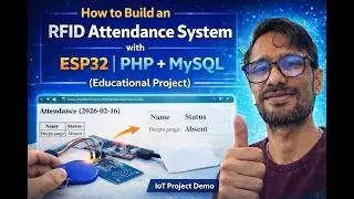 How to Build an RFID Attendance System with ESP32 | PHP + MySQL (Educational Project)