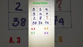 Math Olympiad | Missing Number #education #mathematics #math