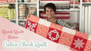 Calico Check Quilt