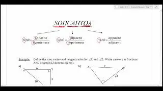 Trig 1: The Primary Trig Ratios