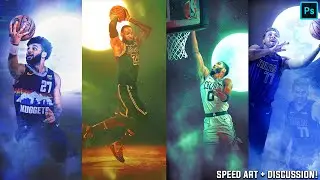 Creating Wallpapers On Photoshop! | Speed Art + Discussion | How To Gain Clients | Cal So Scoped