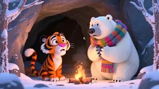 🐯 Маленький тигренок, который научился делиться | Зимняя поучительная история для детей ❄️