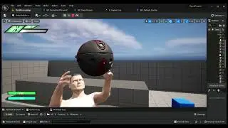[UE5 Devlog] I added a flying robot in my game! And I can release skill through the robot!