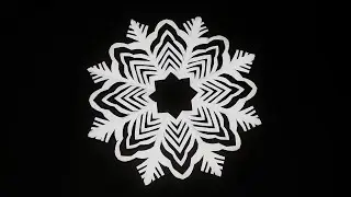 How to Make an Easy Paper Cutting Snowflake | Christmas Mandala Paper Art | Window Decoration