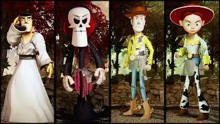 Samurai Jack, Grim, Billy, Woody, Jessie & Barry B. Benson - Skin Mod Showcase - Mortal Kombat 1