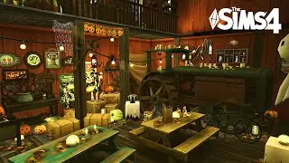 Halloween Party Barn 🎃🚜 | The Sims 4 - Stop-Motion [No CC]