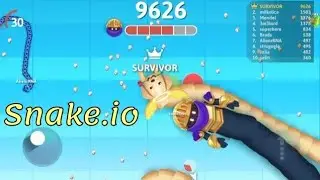 Snake.io - SKIN REPLACEMENT - Fall Guy's in Snake.io - Golden Knight Bean vs Raphael - Best game!