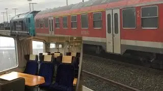 Marschbahn Ersatzverkehr DB Regio: Mitfahrt in Ersatzzügen (IC Wagen Nachtzugwagen National Express)