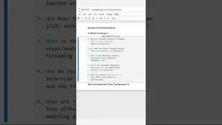 Essential C# Interview Questions for Modern Developers | CodeVisium #CSharp #dotnet