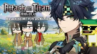Реакция на Атаку Титанов на М! Т/И в роли Кинича //Gacha club //Yaoi/BL