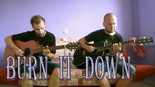 Linkin Park - Burn It Down (acoustic guitar cover, tabs)
