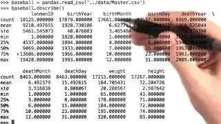 35 Pandas Describe Function