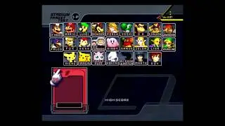 Ssbm what happens if i play fighting wireframe in target test ?