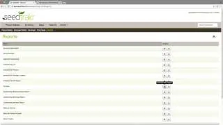 Reports in seedtrakr
