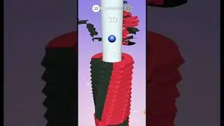 Stack ball.iOS mobile game play. #sort #viral