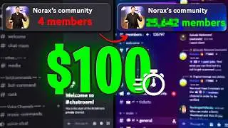 I Spent $100 to Grow My Discord Server