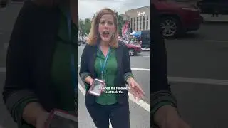 VOA&rsquo;s Katherine Gypson Reports From Trump Arraignment in Washington #shorts | VOA News