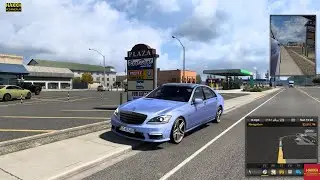 ATS 1.45 Mods |Car Mod| - Across Highway to House in Mercedes-Benz W221 2012 S65 AMG V3.2 Mod