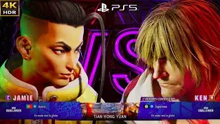 KEN vs JAMIE - Street Fighter 6 -  [Online Mode] - PS5  [4K HDR]