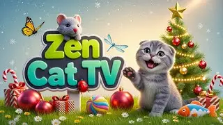 Zen Cat TV | Cat Games Christmas &ndash; Fun Indoor Animals & Bright Garden Holiday Motion #47