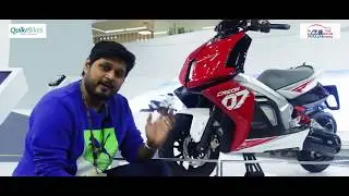 0-60 kmph in just 5.1 sec!!! TVS Creon Electric Scooter @ Auto Expo 2018