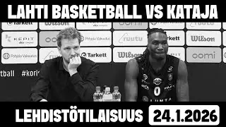 Lehdist&ouml;tilaisuus Lahti Basketball - Kataja Basket 24.01.2026