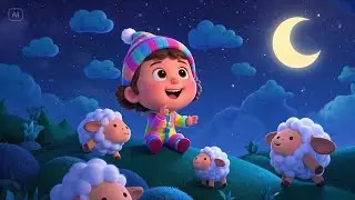 Let&rsquo;s Count Sheep and Fall Asleep! | Popular Nursery Rhyme | Educational Kids Songs