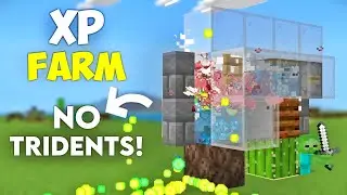 BEST XP Farm TUTORIAL for Minecraft Bedrock MCPE 1.21!