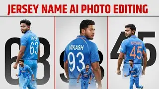 Cricket Team Jersey Name AI Photo Editing Prompt | Indian Player Jersey Edit | Gemini AI