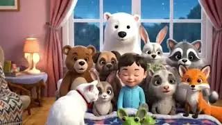 Ten in the Bed 🛏️ | Cute Animals Roll Over Song 🐻🐶 | Toddler Bedtime Counting Rhyme