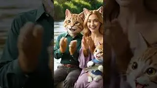 Family Fishing Day: A Cute Cat Adventure by the Lake | Gia Đ&igrave;nh M&egrave;o Đi C&acirc;u C&aacute; B&ecirc;n Bờ Hồ