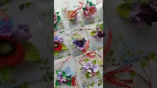 Martisoare Fimo - model floral, lucrat manual #hmsofia #martisor #flowers