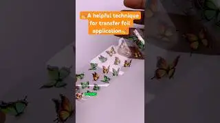 How to apply nail transfer foil. A different and helpful technique💯