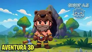 Godot 4.5 - 3D - Apresenta&ccedil;&atilde;o do projeto 3D da futura aula do jogo de aventura.