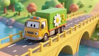 Counting Truck on the Yellow Daisy Bridge | Kids Songs & Nursery Rhymes