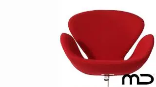Swan Chair Red Replica from Milan Direct UK