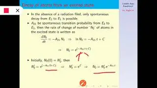 LASER Rate Equation - part I