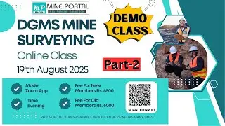 DEMO CLASS MINE SURVEYING ONLINE CLASS