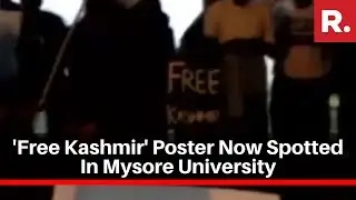 'Free Kashmir' Poster Now Spotted In Mysore University, After Delhi And Mumbai