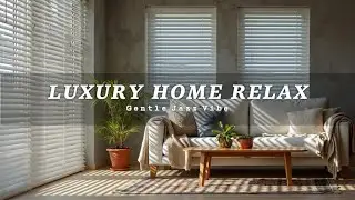 Silence, Sunlight & Jazz | Minimalist Luxury Living Room for Stress Relief, Uplift