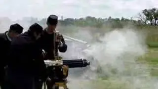 Firing 1874 Gatling Gun