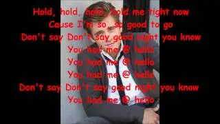 Luke Benward -You Had Me @ Hello lyric video