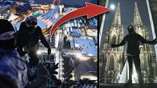 FREECLIMBING FAMOUS CATHEDRAL OF COLOGNE!